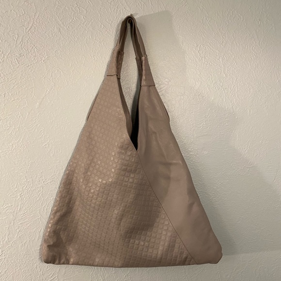 Laura di Maggio Handbags - Grey leather hobo shoulder bag - Laura di Maggio